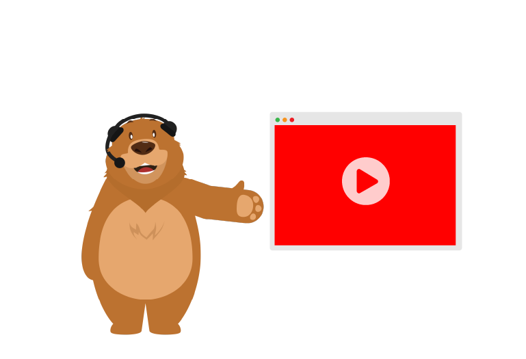 Bear with video