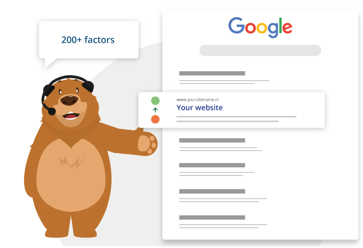 bear with google results and search factor